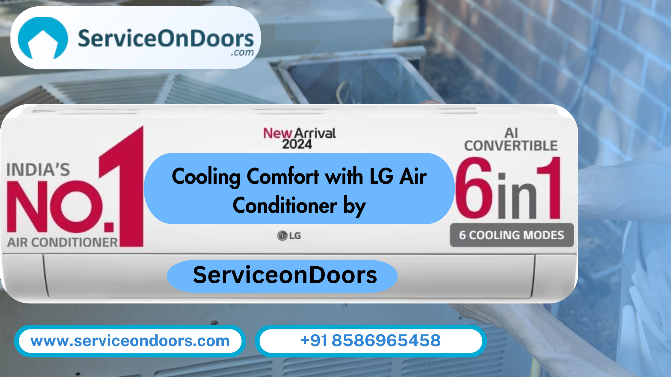 Best Destination for Ac Services |ServiceOnDoors | 8586965458
