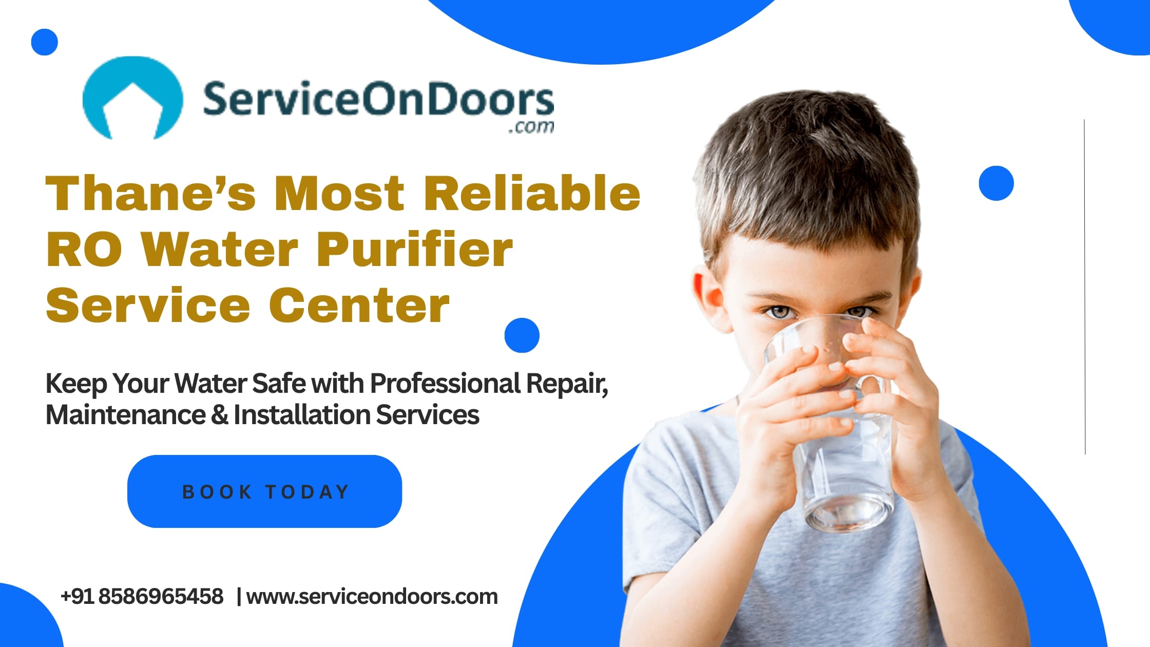 Best RO Water Purifier Service in Thane | Call: 8586965458 | ServiceOnDoors