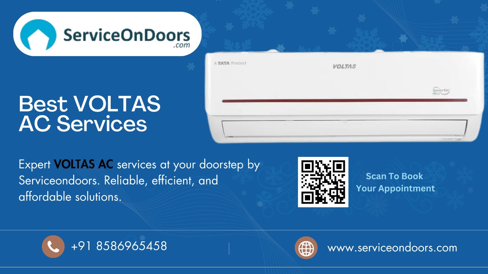 Best VOLTAS AC Services near me | ServiceOnDoors | 8586965458