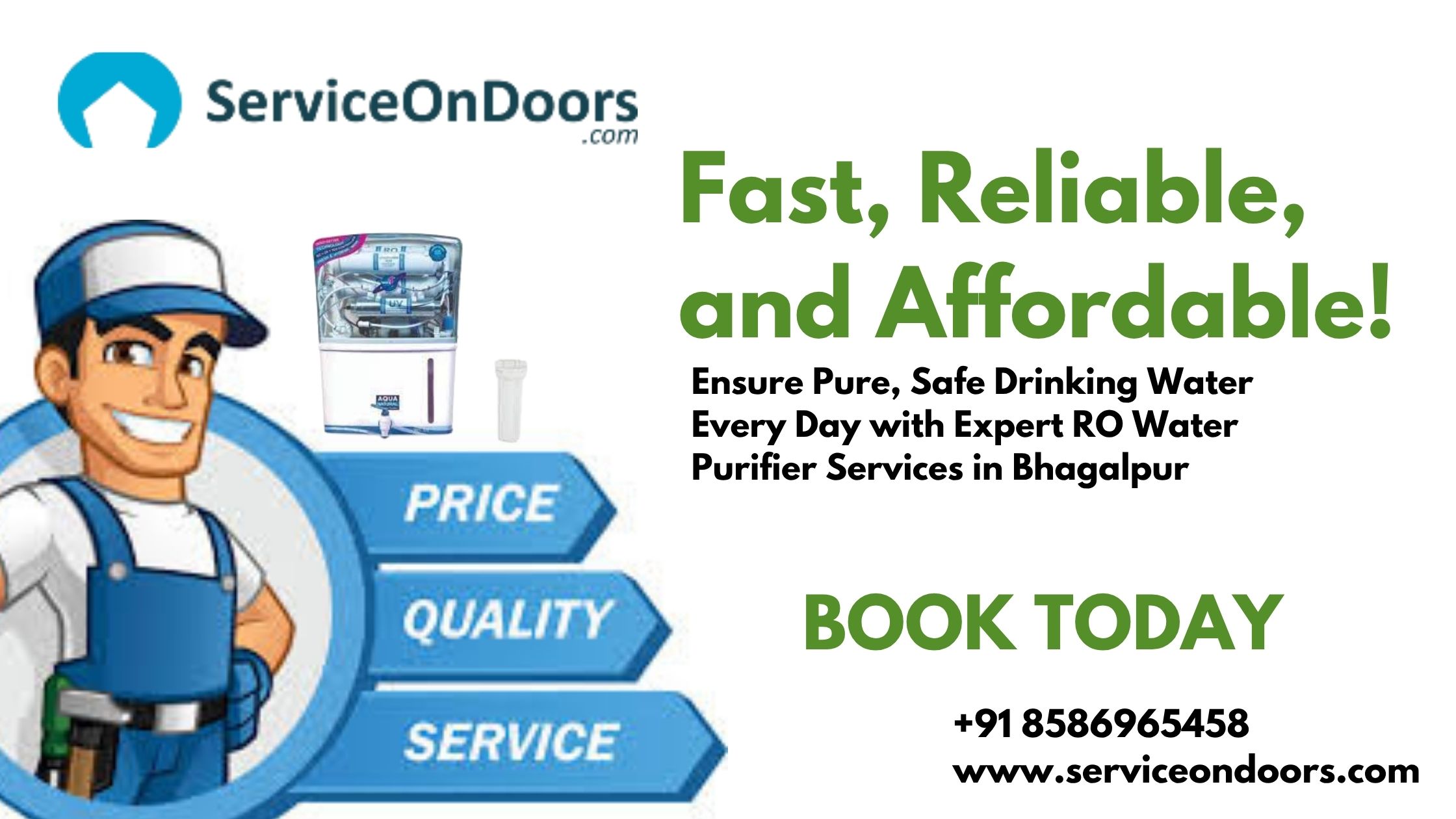 Bhagalpur Doorstep RO Service | Water Purifier Repair & Maintenance |  Call: 8586965458 | ServiceOnDoors
