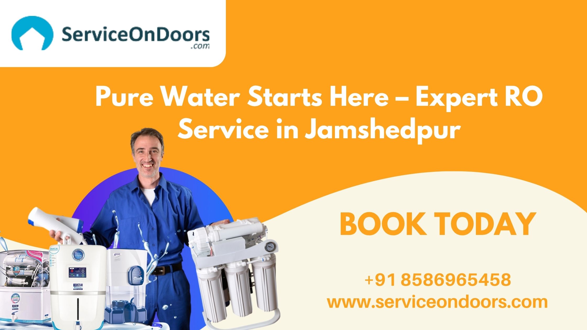 RO Water Purifier Service in Jamshedpur | Repair & Maintenance | Call: 8586965458  – ServiceOnDoors
