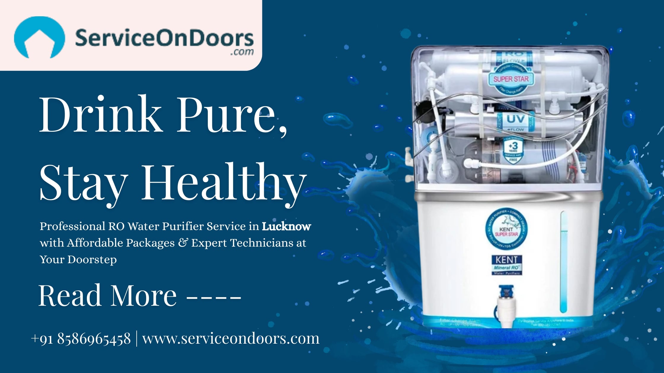 Best RO Water Purifier Service in Lucknow | Call: 8586965458 | ServiceOnDoors