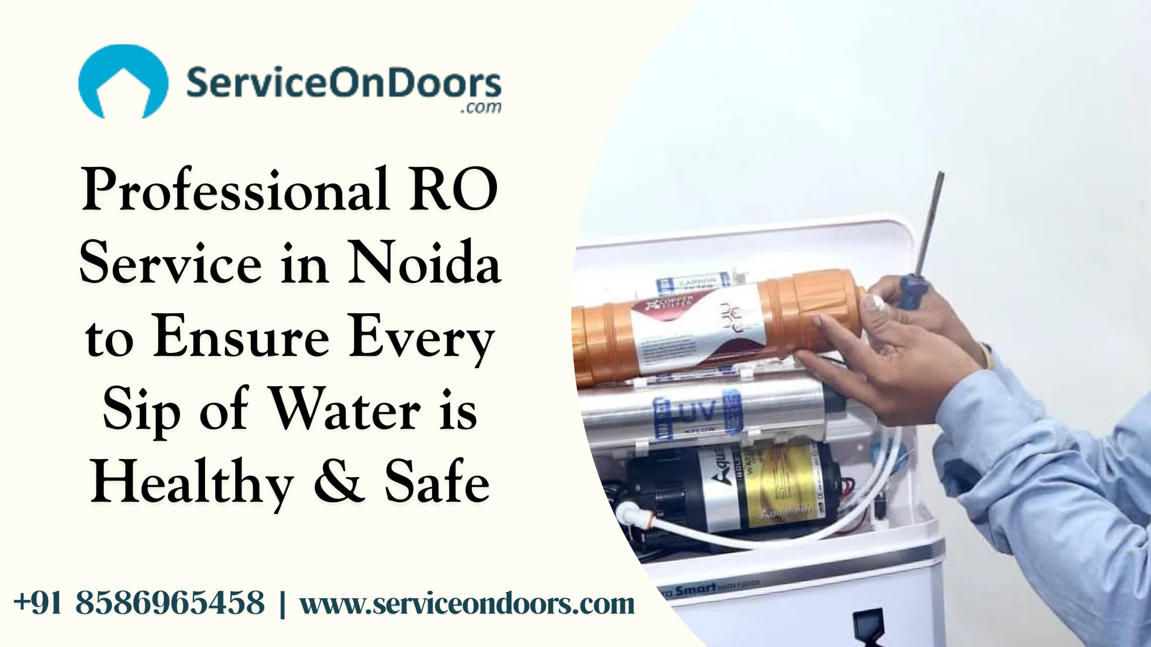 Best RO Repair & Water Purifier Services in Noida at Your Doorstep  | Call: 8586965458 | ServiceOnDoors