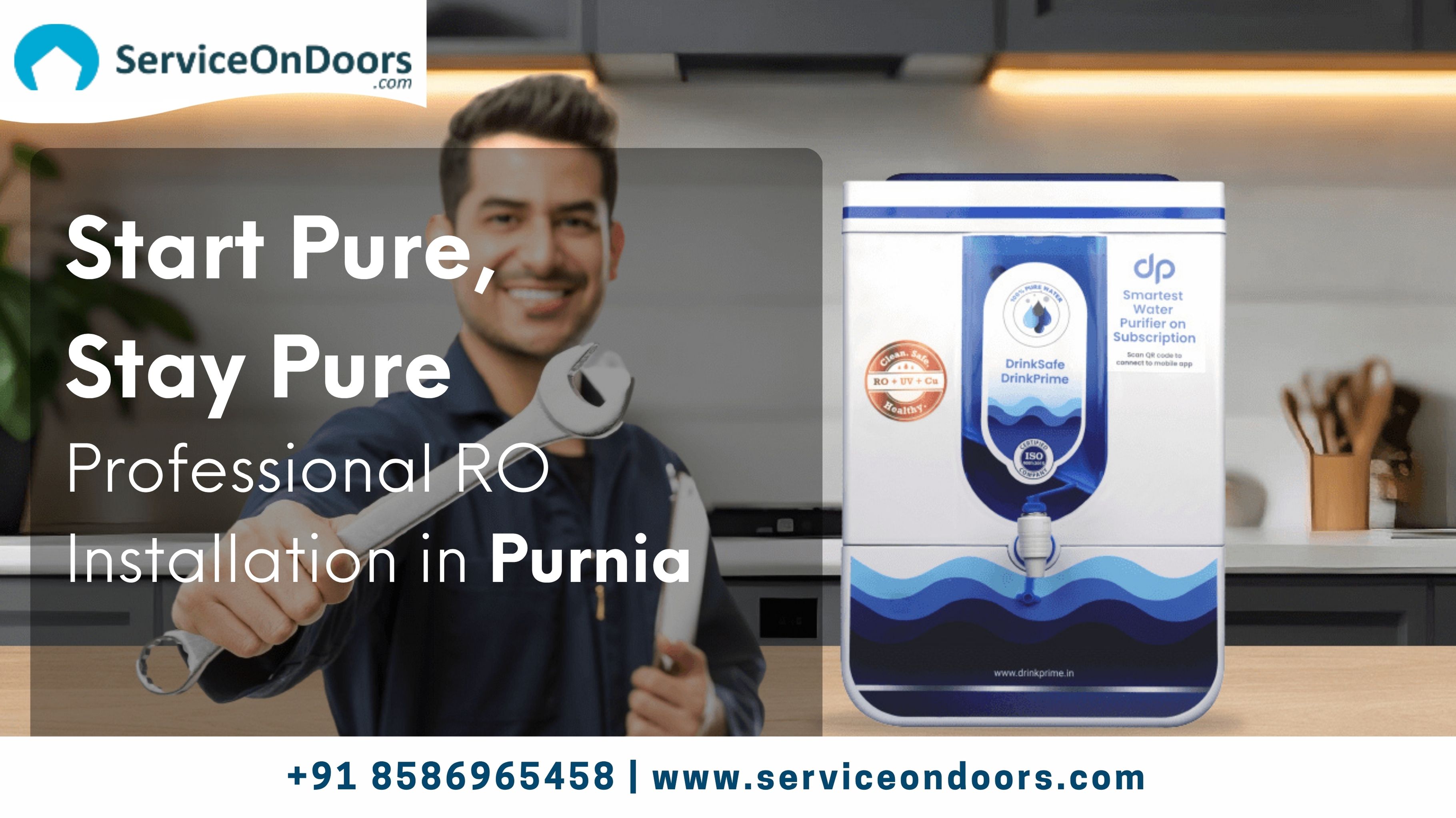 RO Installation in Purnia | Professional Water Purifier Setup | Call: 8586965458 | ServiceOnDoors