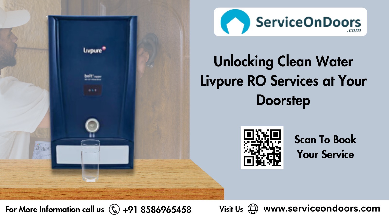 Best Livpure RO Services near me | ServiceOnDoors | 8586965458