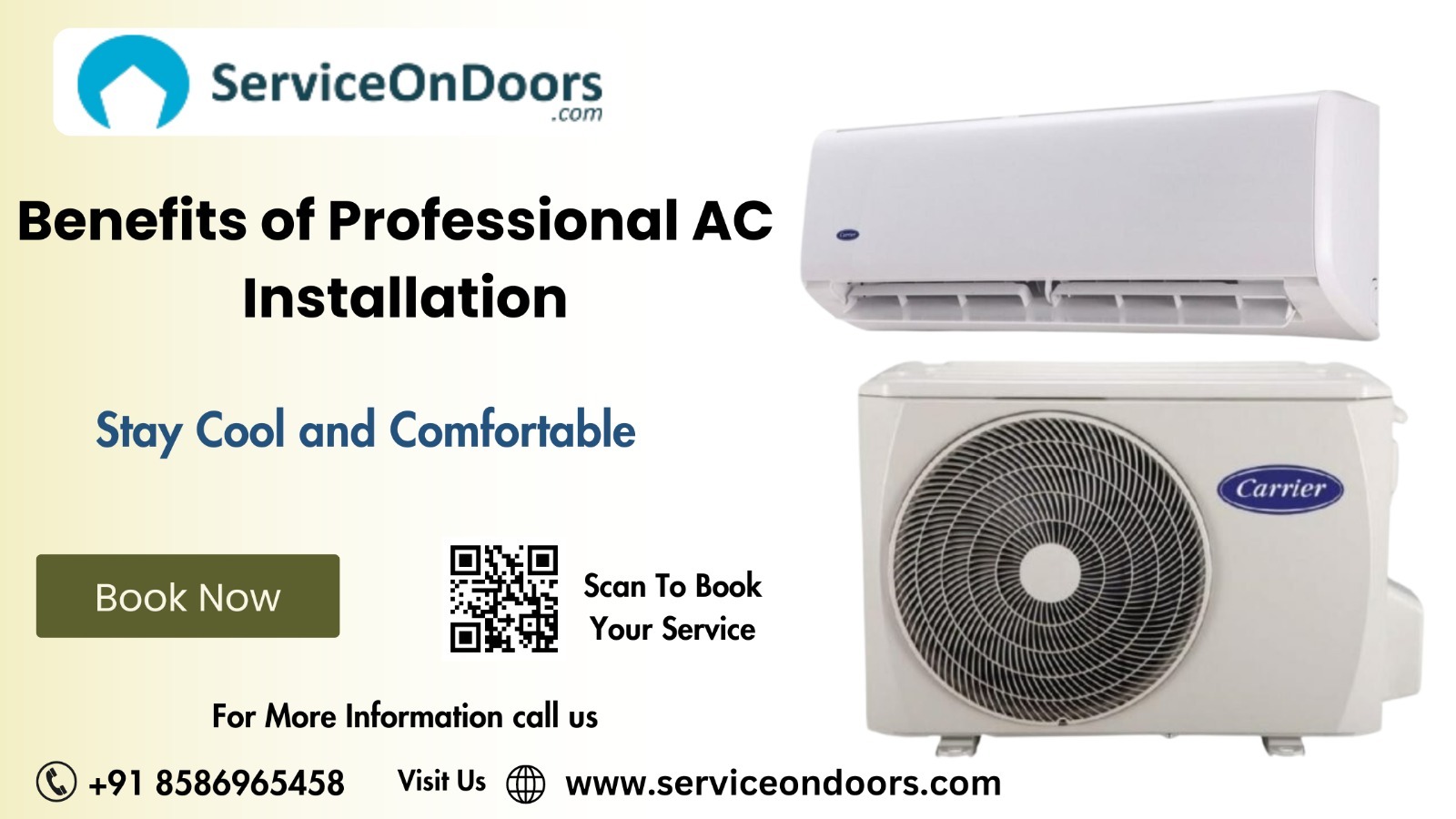 AC Services Experts Near Me | ServiceOnDoors | 8586965458
