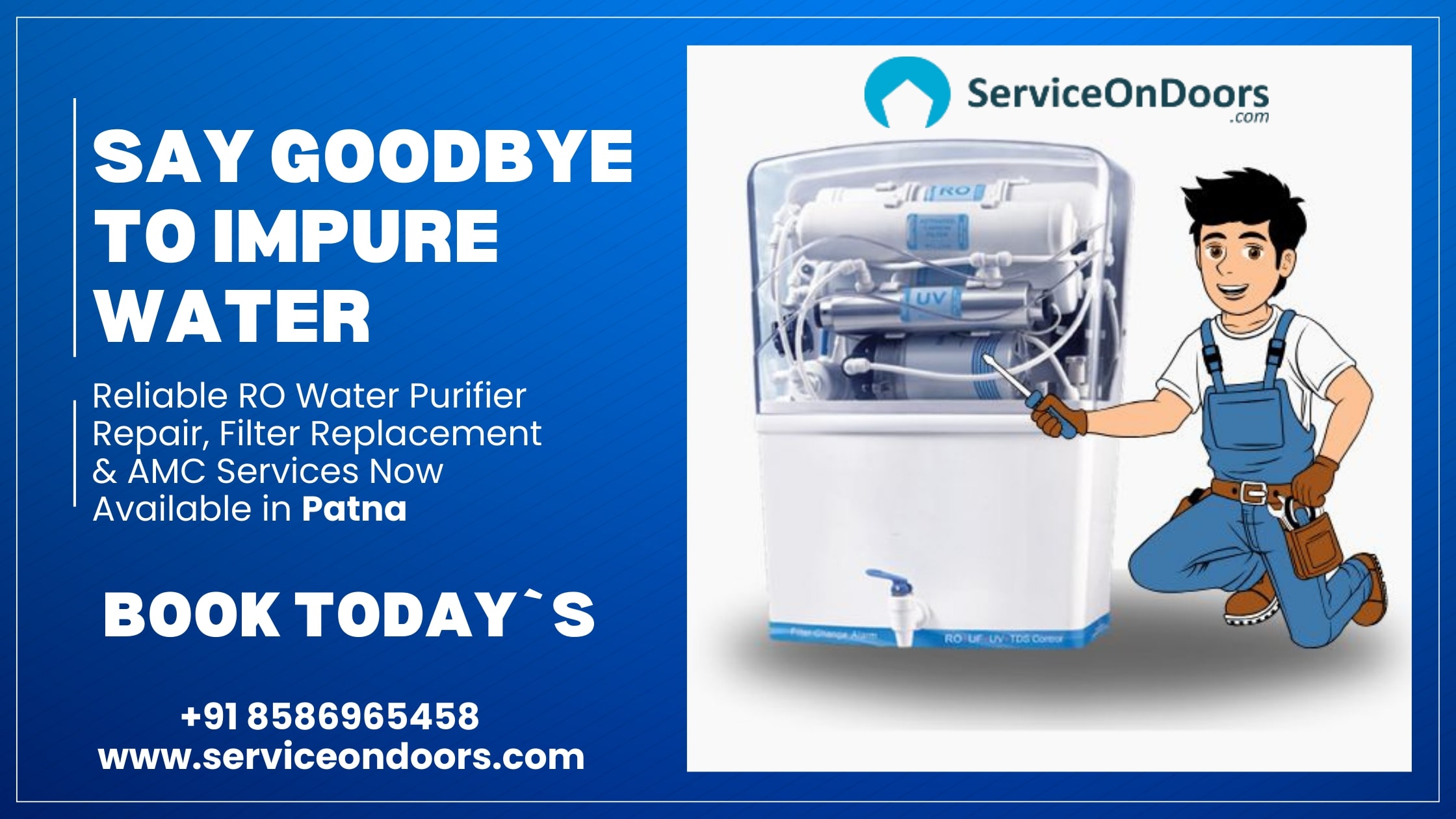 RO Water Purifier Service in Patna | Call: 8586965458 | ServiceOnDoors