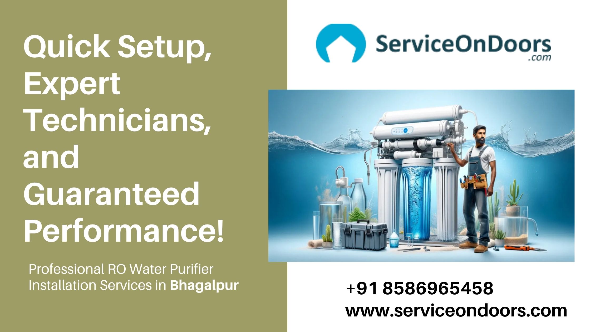 Trusted RO Service Center in Bhagalpur | Water Purifier Repair & Installation |  Call: 8586965458 |  ServiceOnDoors