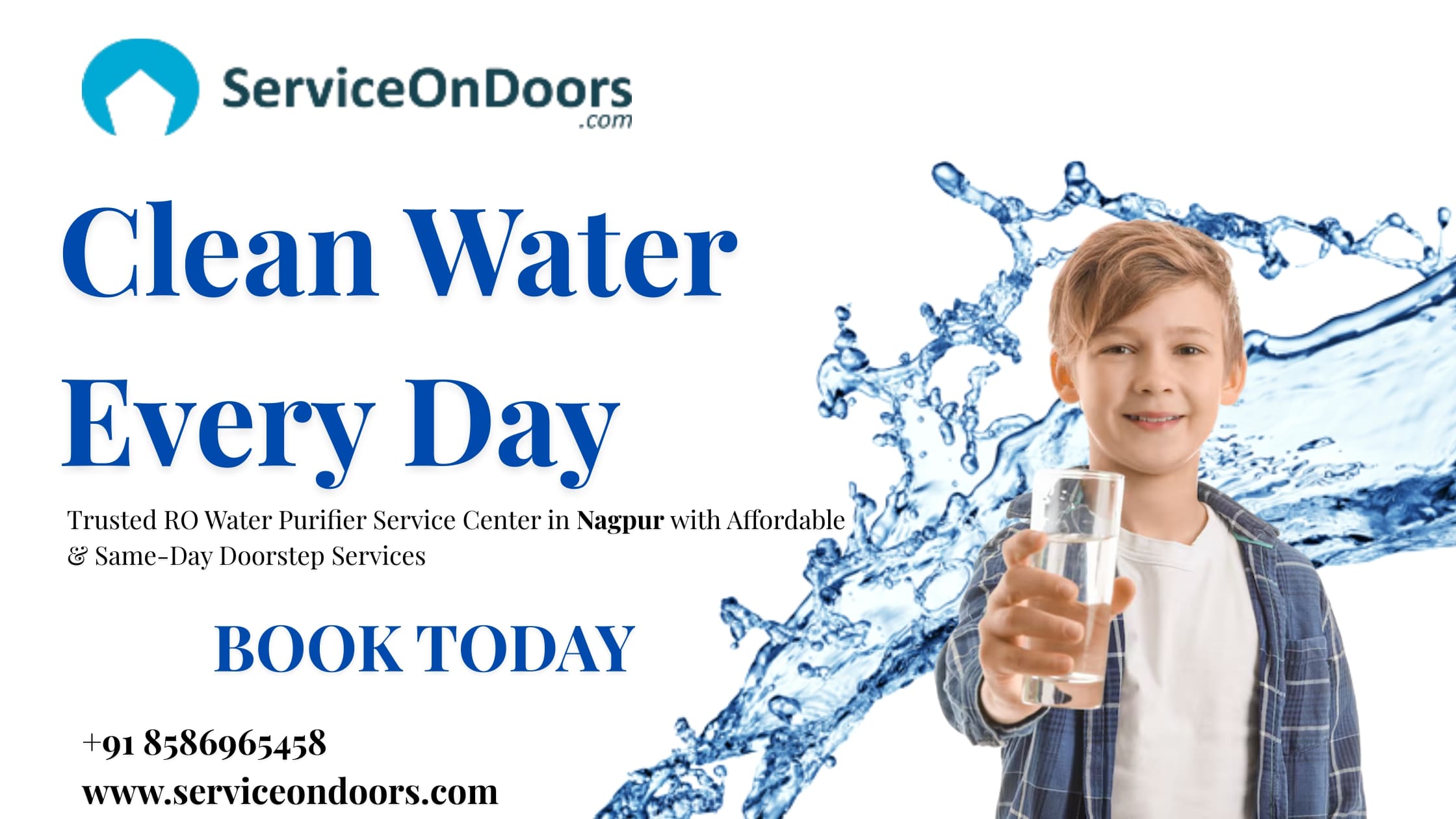 Best RO Service Center in Nagpur |  Call: 8586965458 | Water Purifier Repair – ServiceOnDoors