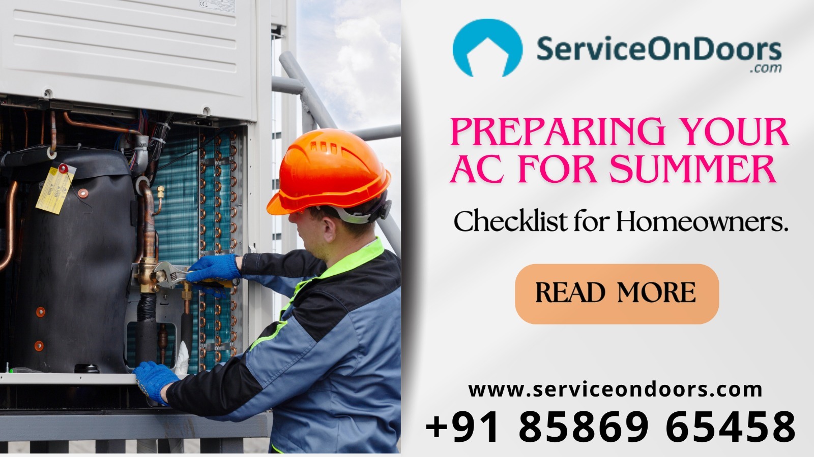 Best AC Repair And Installation Centre | ServiceOnDoors | 8586965458