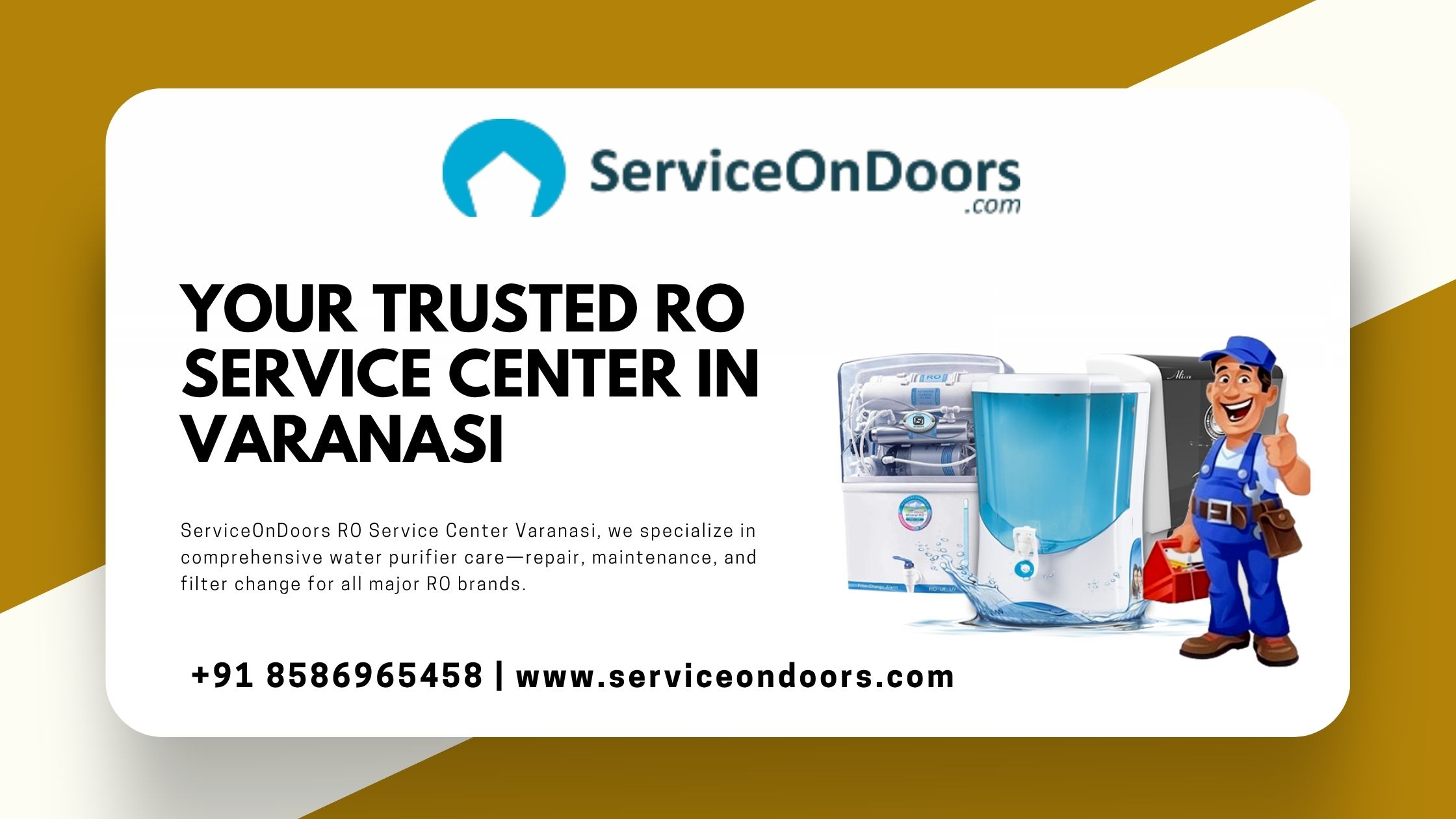 Water Purifier & RO Service Center in Varanasi | Call: 8586965458 |  ServiceOnDoors