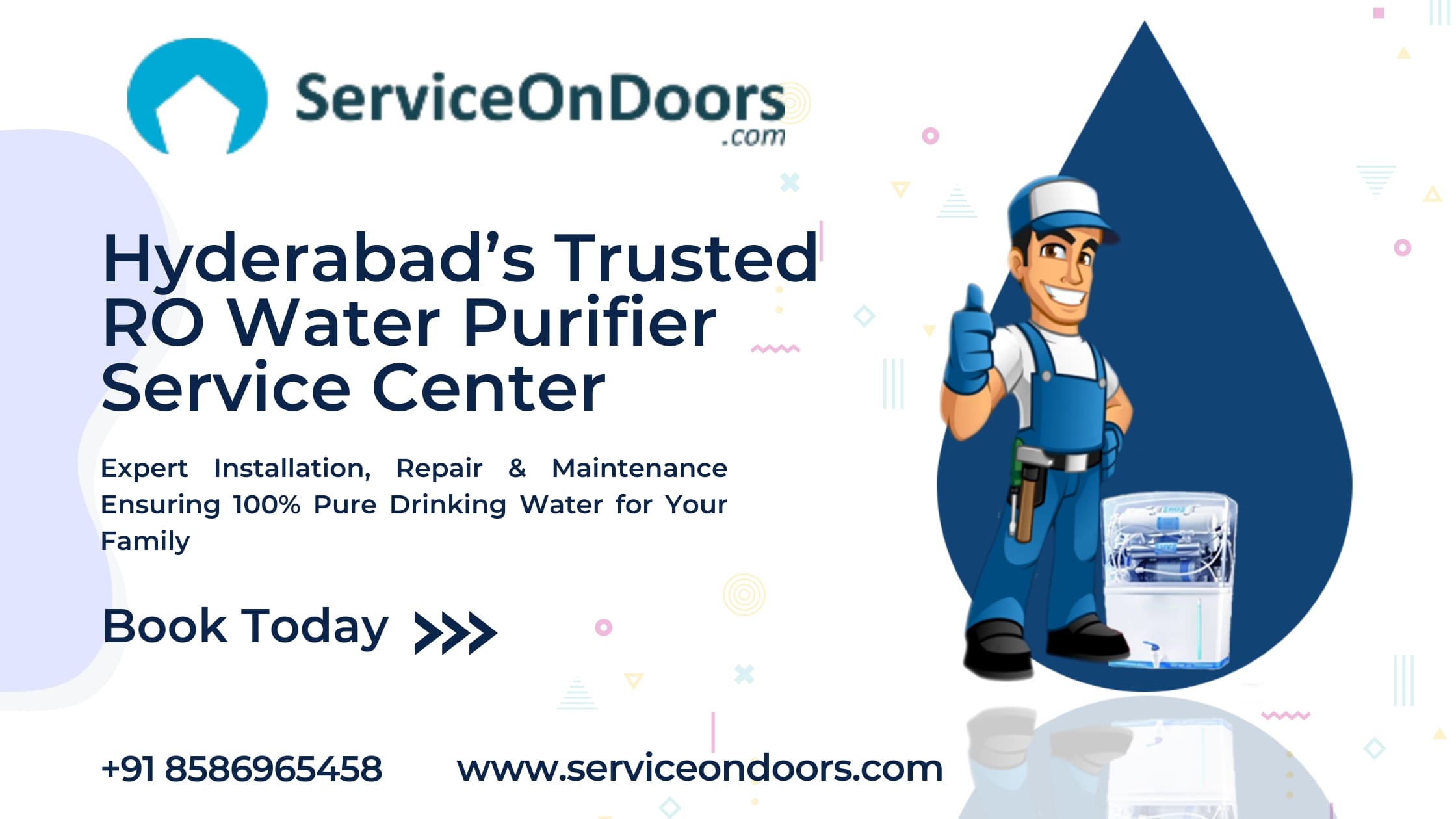RO Water Purifier Service in Hyderabad | Call: 8586965458 | ServiceOnDoors