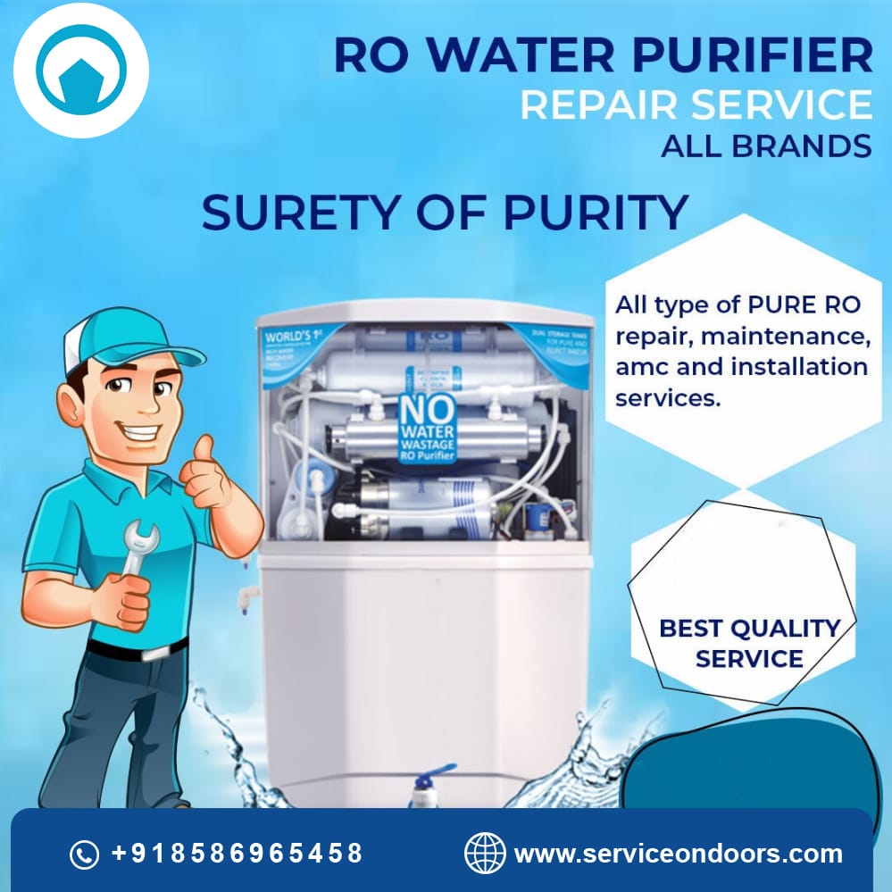 All Top Brands RO Water Purifier Service Available | ServiceOnDoors | 8586965458