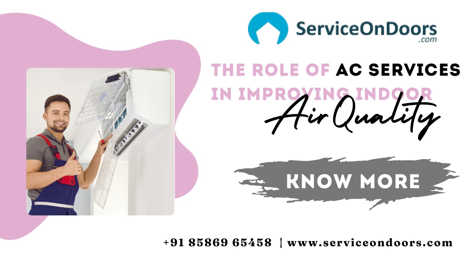 Best AC Services Provider | ServiceOnDoors | 8586965458
