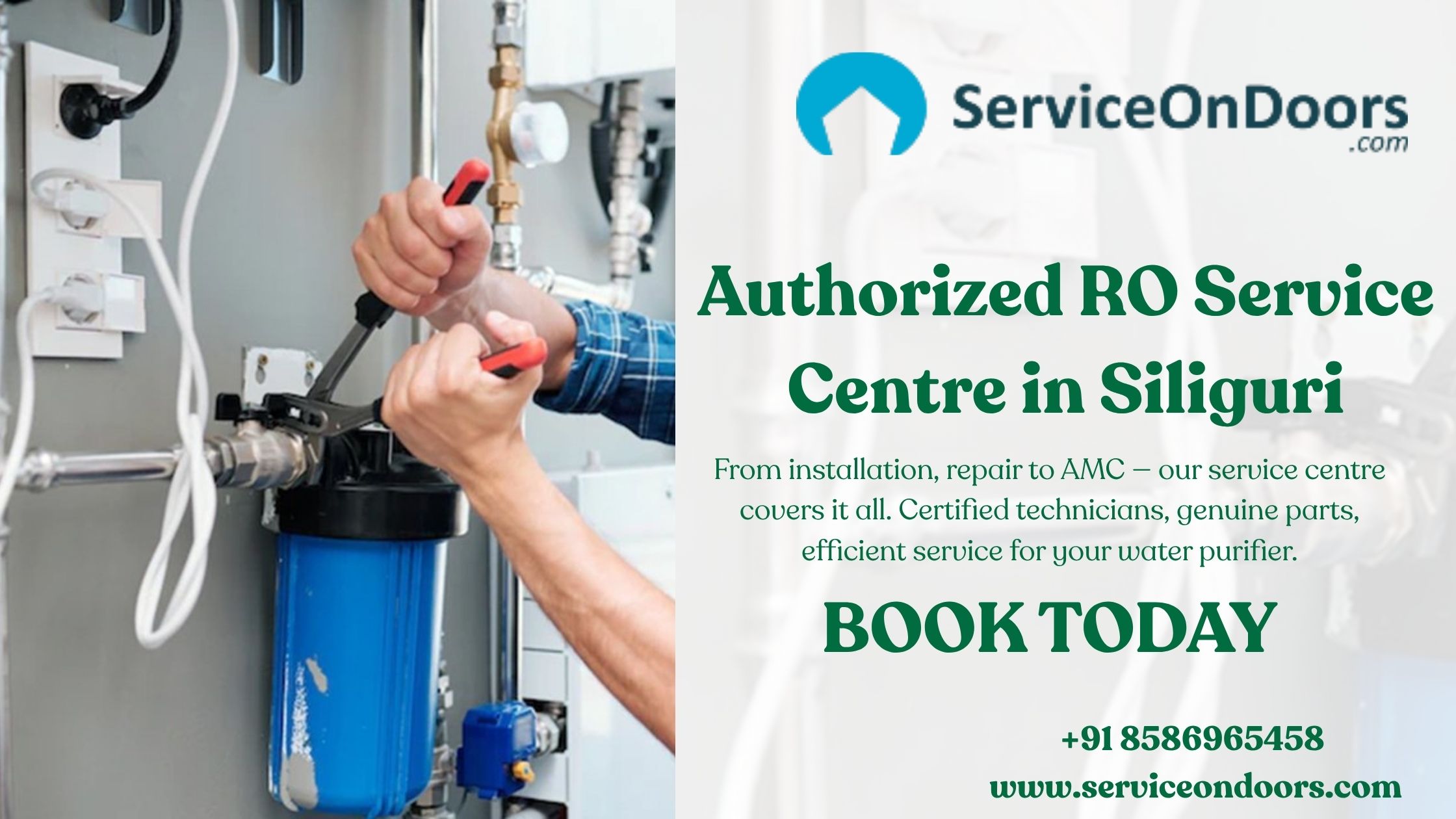 RO Service Center in Purnia | Professional Water Purifier Repair | Call: 8586965458  -   ServiceOnDoors