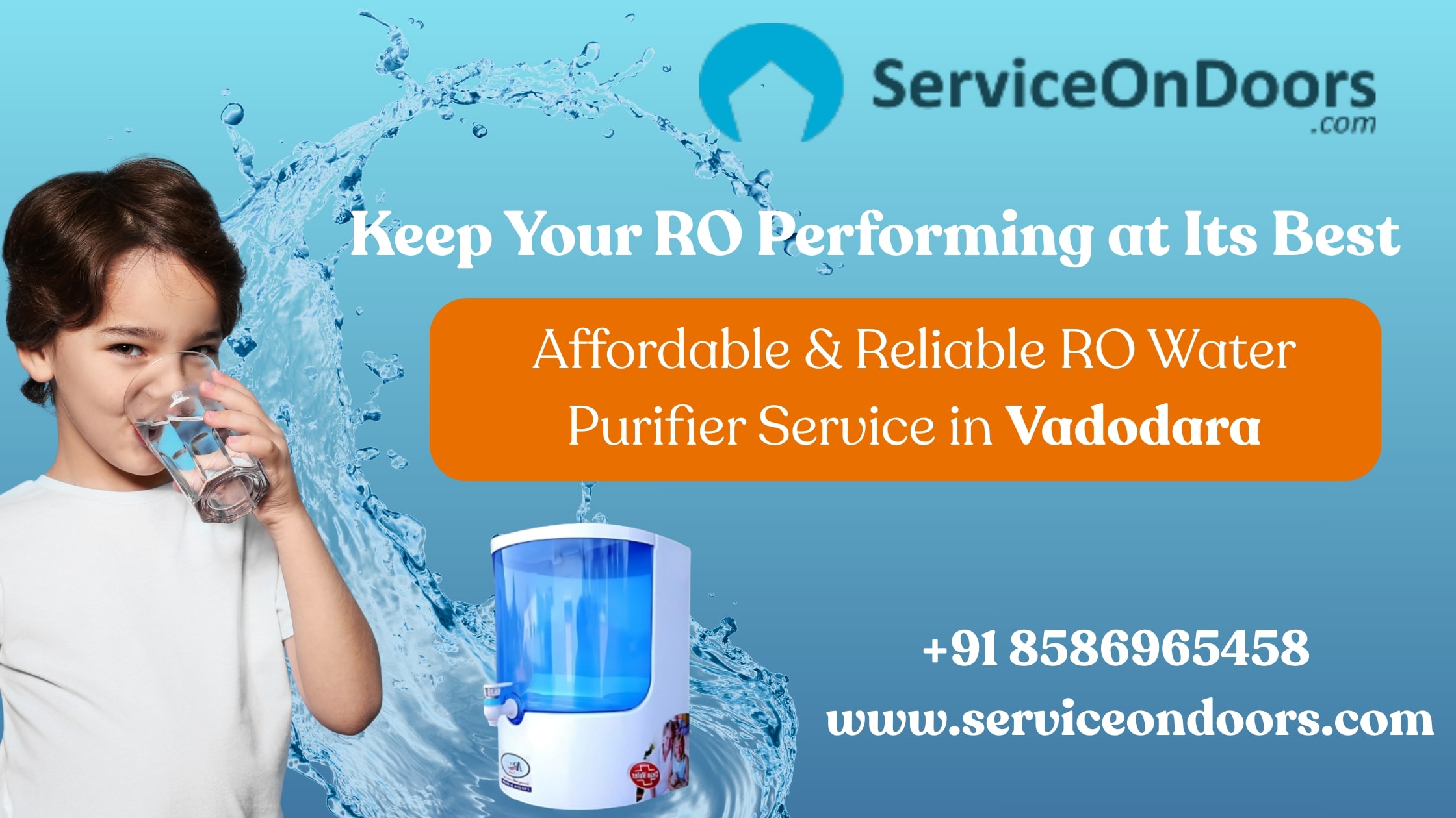 RO Water Purifier Service in Vadodara | Call: 8586965458 |  ServiceOnDoors
