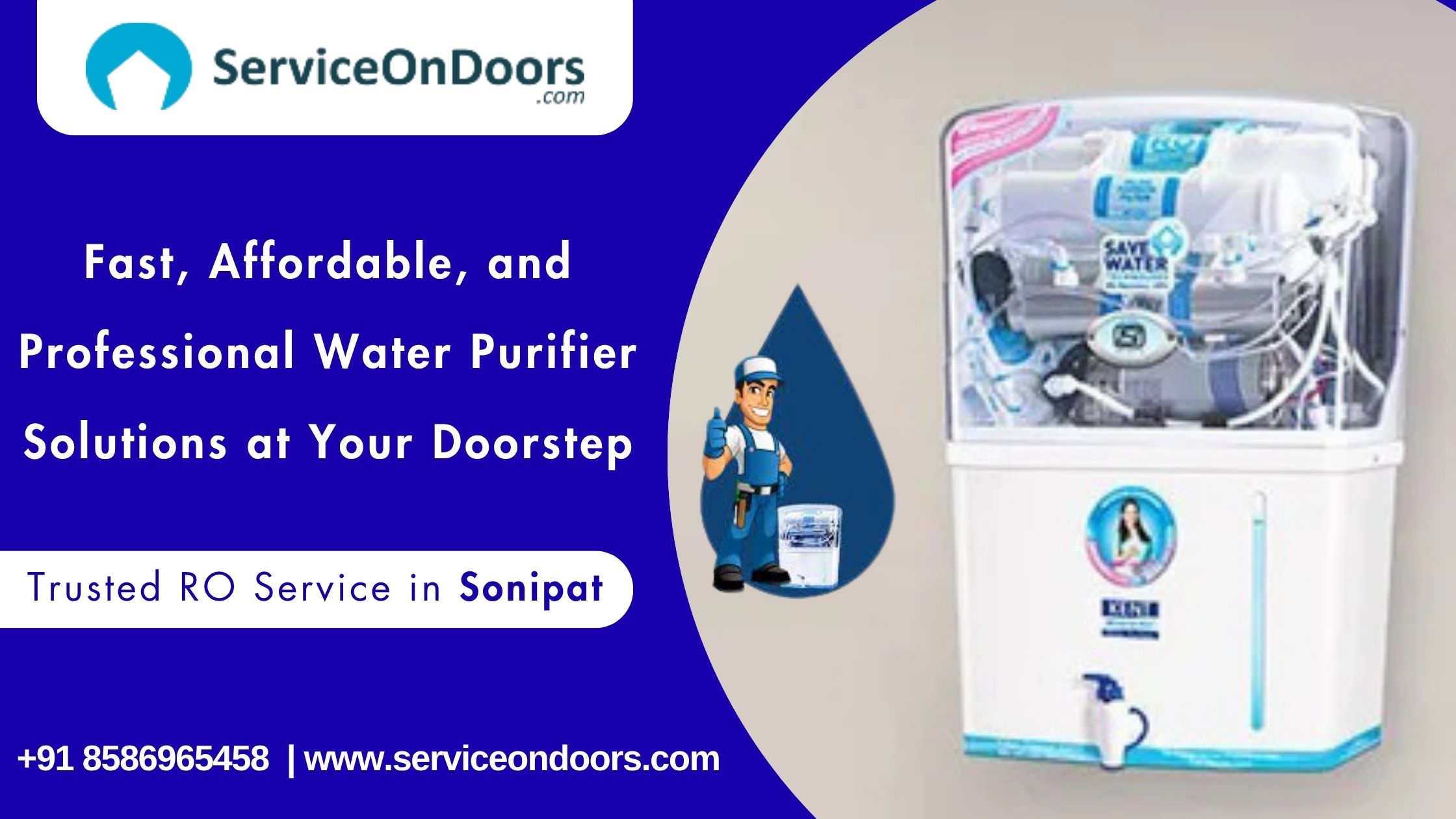 RO Service in Sonipat | Trusted RO Repair & Maintenance Experts | Call: 8586965458 - ServiceOnDoors