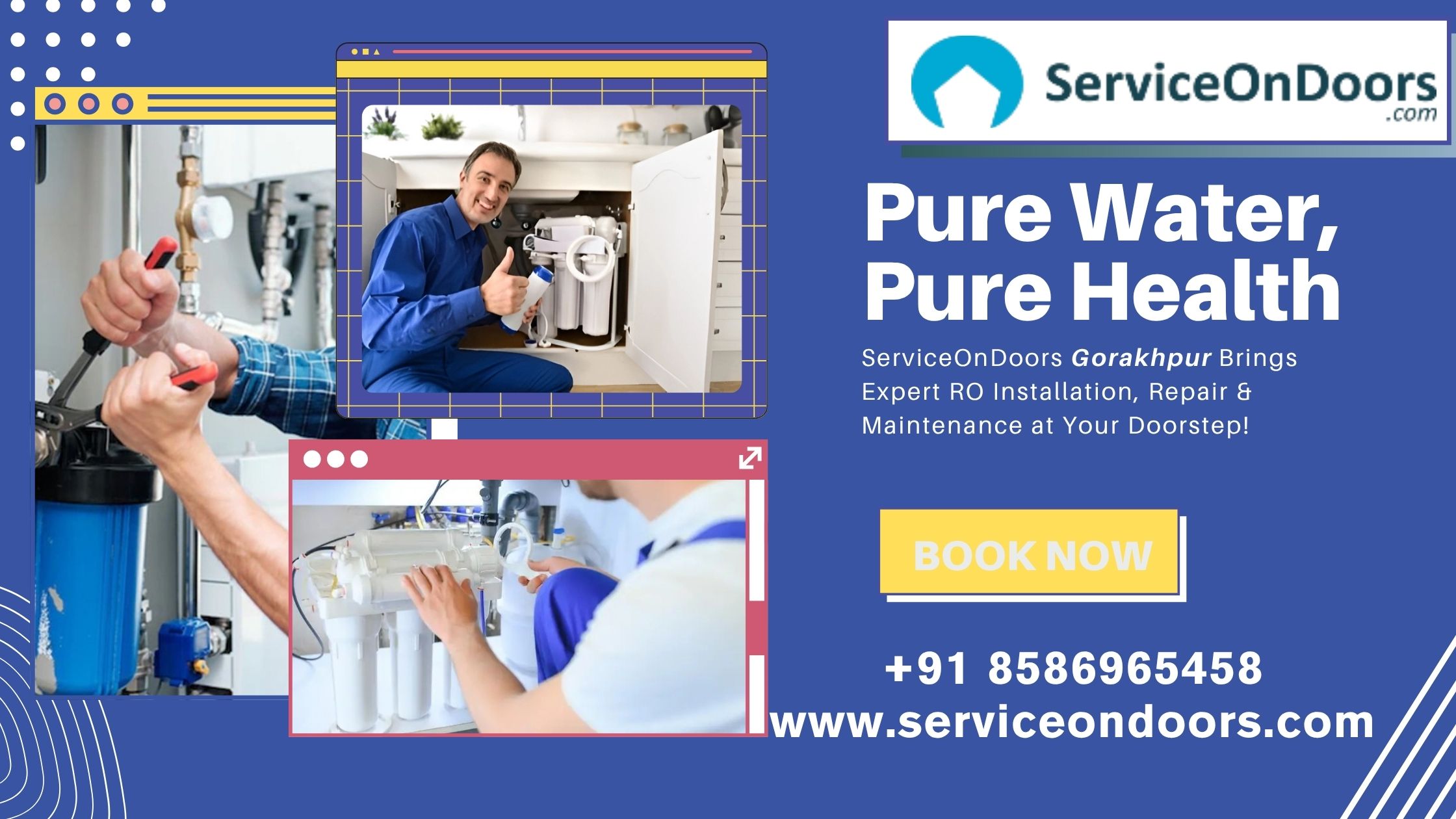 RO Maintenance in Gorakhpur | Call: 8586965458 | ServiceOnDoors