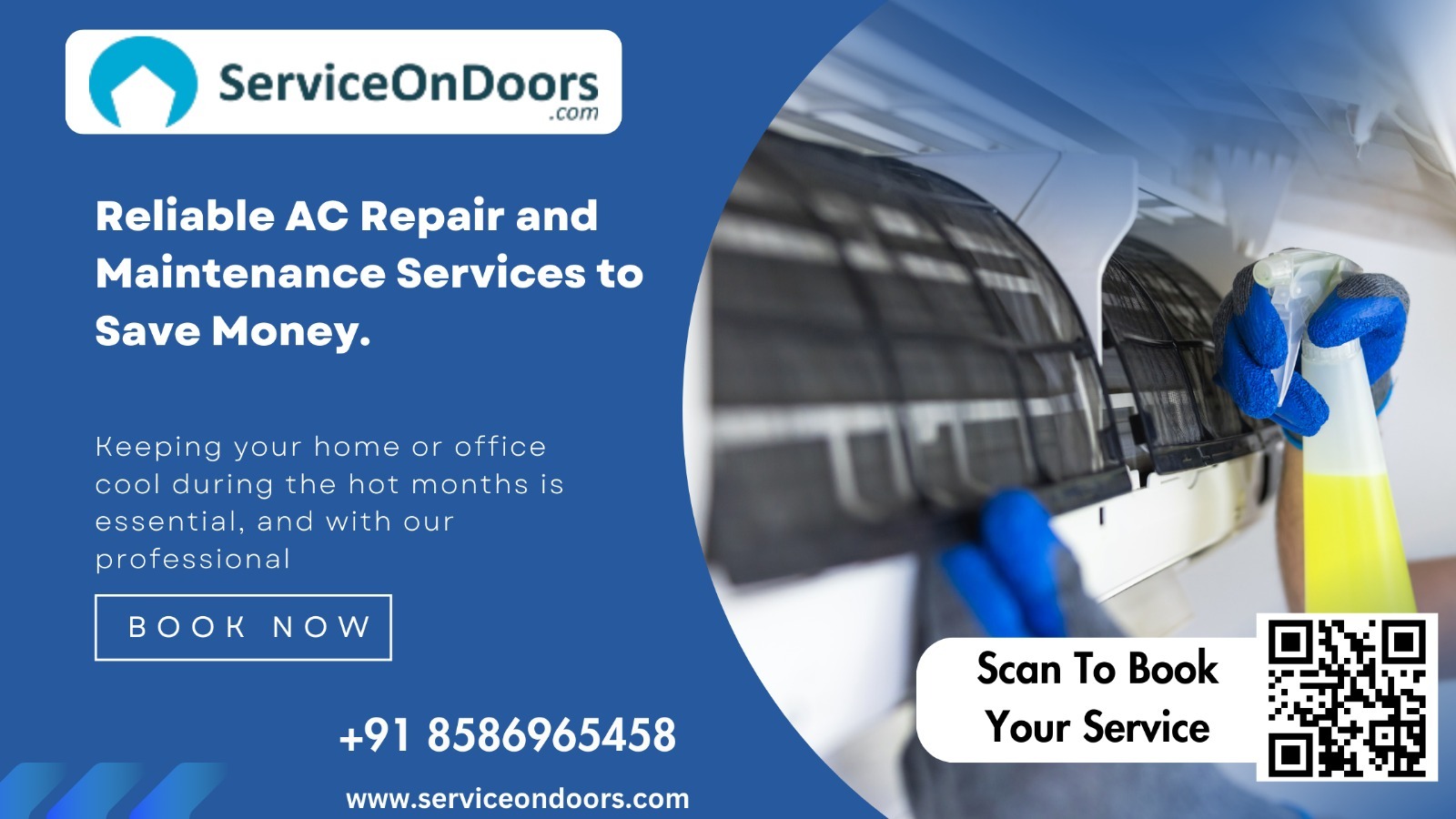 AC Repair And Services Near Me | ServiceOnDoors | 8586965458